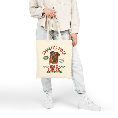 Giganti's Pizza Pup Cotton Canvas Tote Bag