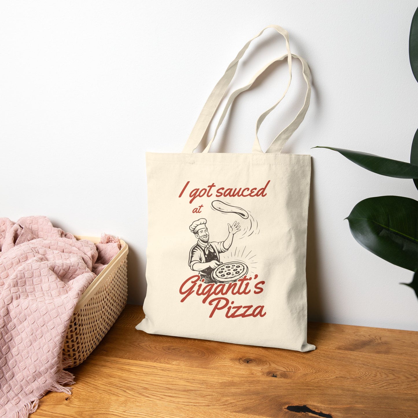I Got Sauced at Giganti's Pizza Cotton Canvas Tote Bag
