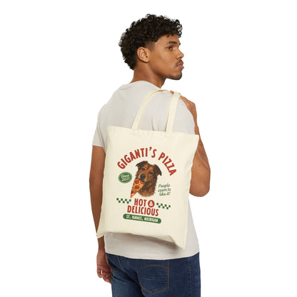Giganti's Pizza Pup Cotton Canvas Tote Bag